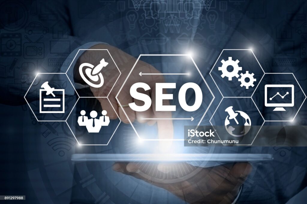 SEO or Search Engine Optimazation information being displayed